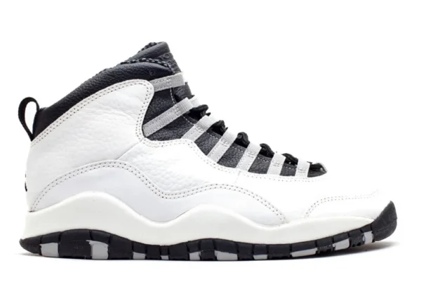 Pre Order Grade School Youth Size Nike Air Jordan Retro 10 OG 'Steel' 2025