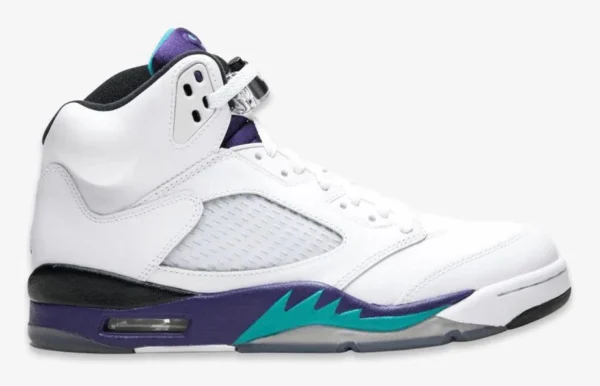 Pre Order Grade School Youth Size Nike Air Jordan Retro 5 OG 'Grape' 2025