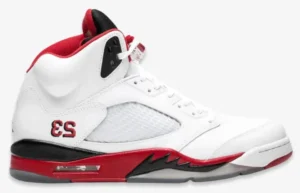 Pre Order Grade School Youth Size Nike Air Jordan Retro 5 'Fire Red - Black Tongue'